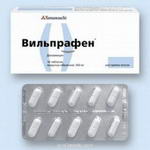 Вильпрафен таб. п.о 500мг N10