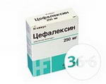 Инструкции и описания, Цефалексин капс. 250мг N16
